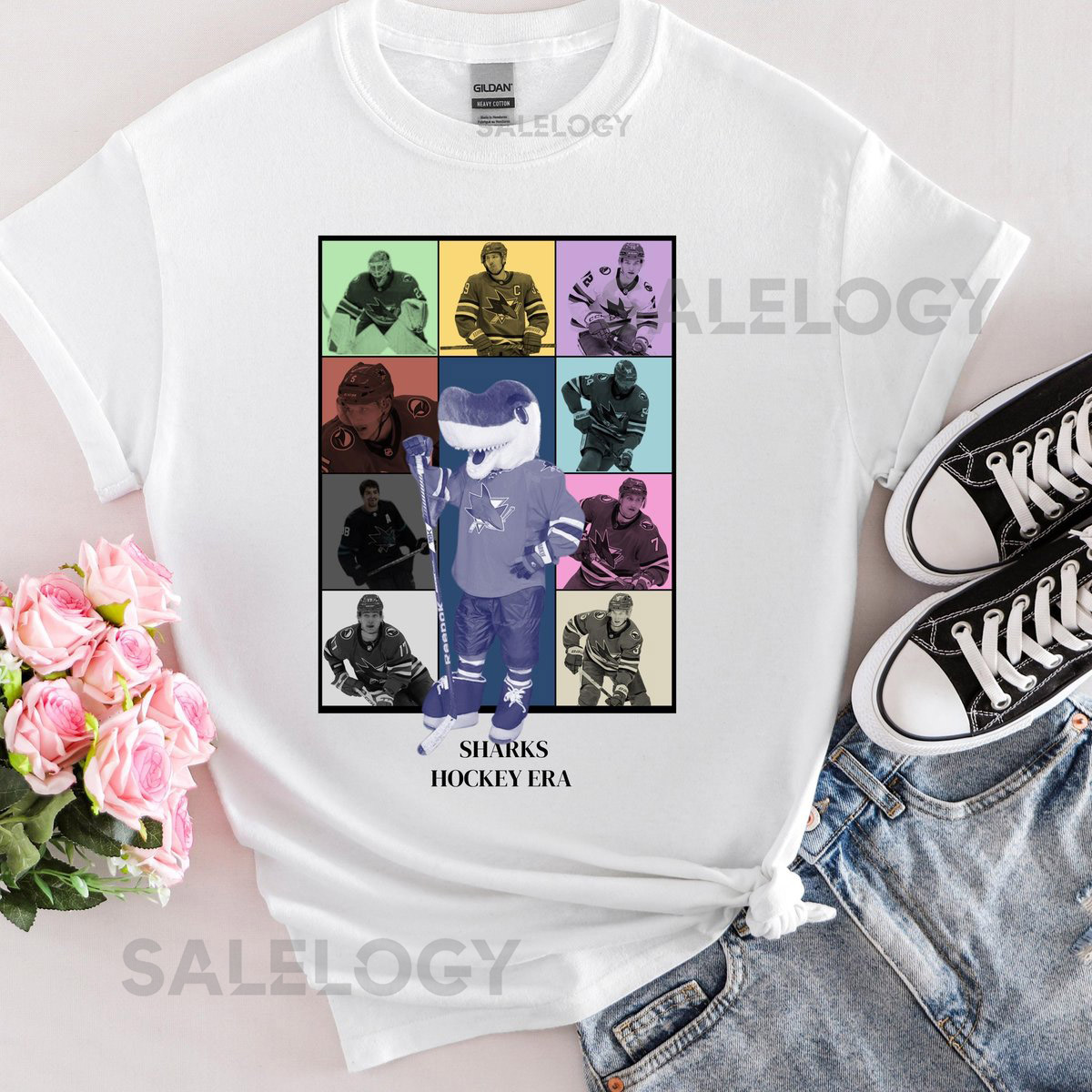 Customizable San Jose Sharks Sweatshirt NHL San Jose Hockey Tee Sharks Sweatshirt San Jose Shirt Hockey Fan Gift Sharks Hockey Apparel_65