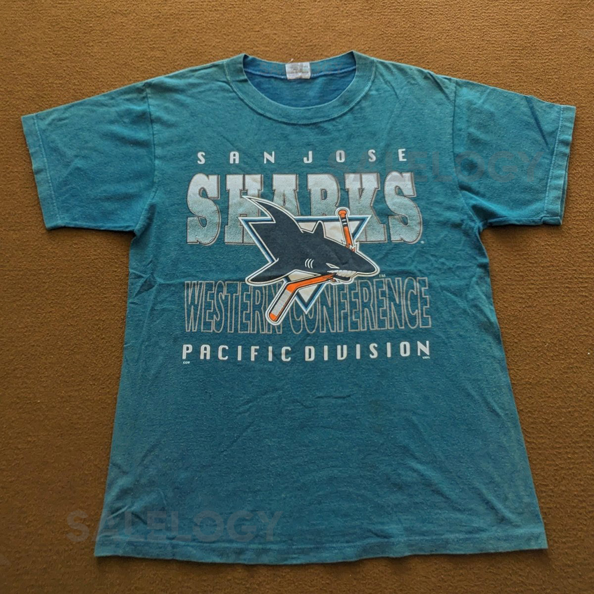 Vintage 90's San Jose Sharks Hockey Team T-shirt_596
