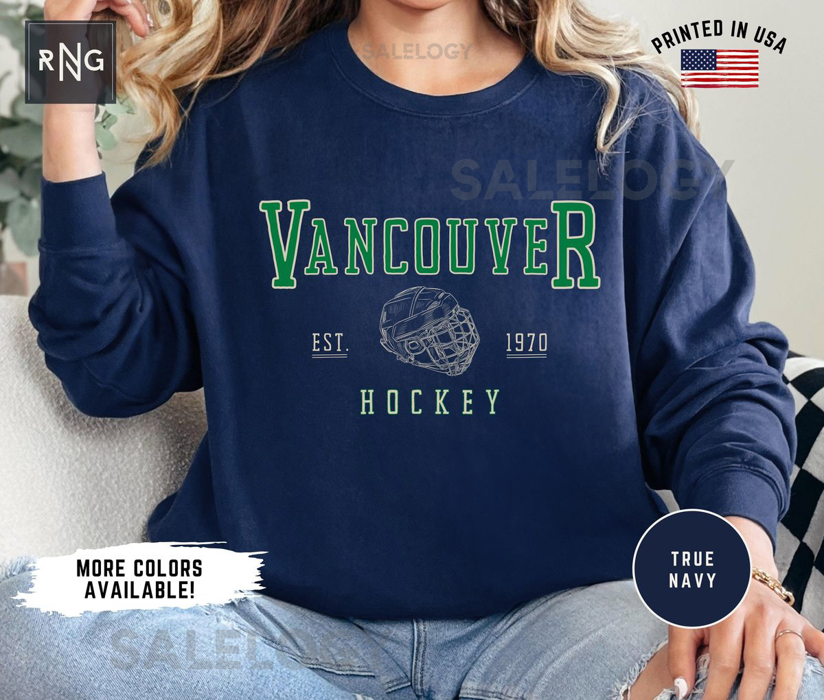 Vancouver Hockey Shirt Canuck Hockey Sweatshirt Vancouver Hockey Gameday Crewneck Vancouver Sports Fan Apparel Canuck Fan Gift Idea_523