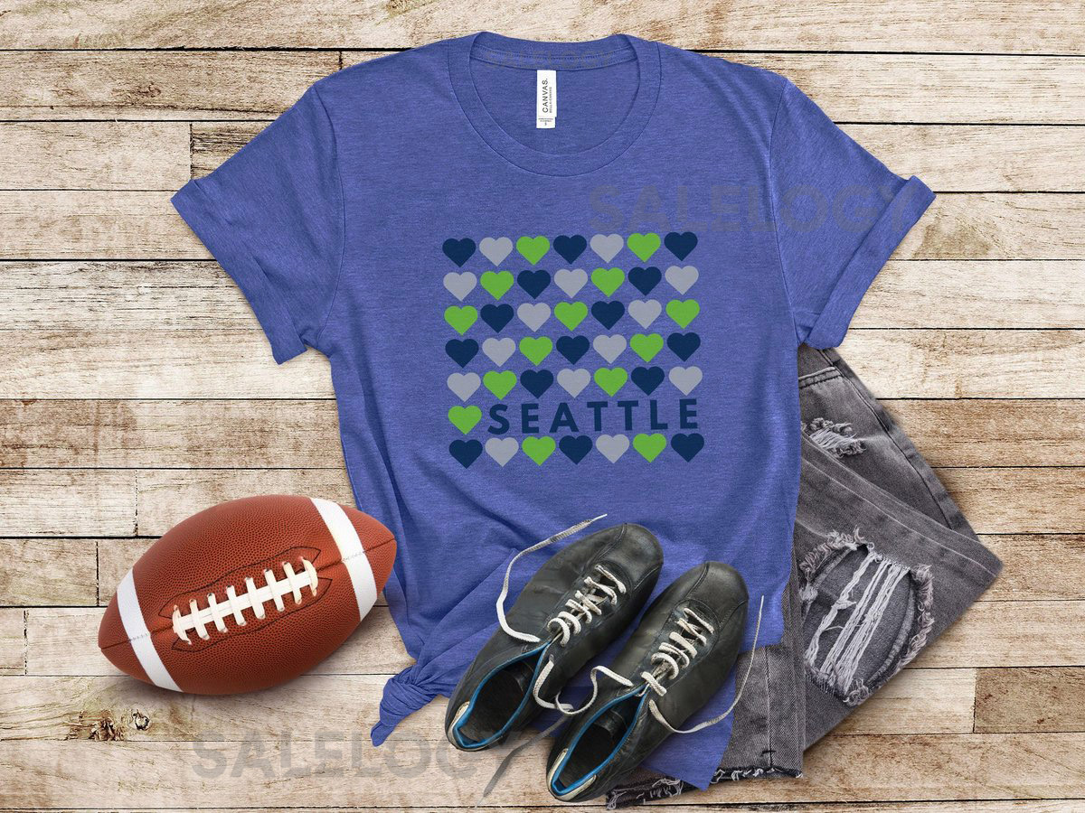 Seattle Tee Cute Seattle Gift Football Season Shirt Game Day T-Shirt City TShirt Football Mom Shirt Bella Canvas Shirt Gift_414