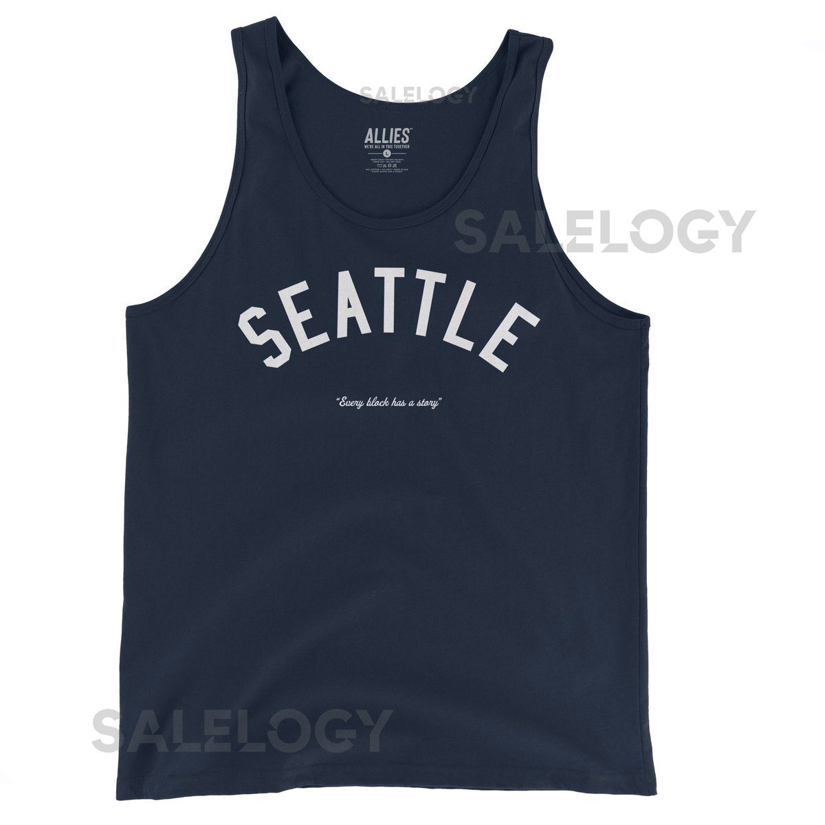 Seattle Tank Top Vintage Retro Athletic Style Men's Unisex Sleeveless Shirt Pacific Northwest Tee Summer Streetwear Gift for Him_413