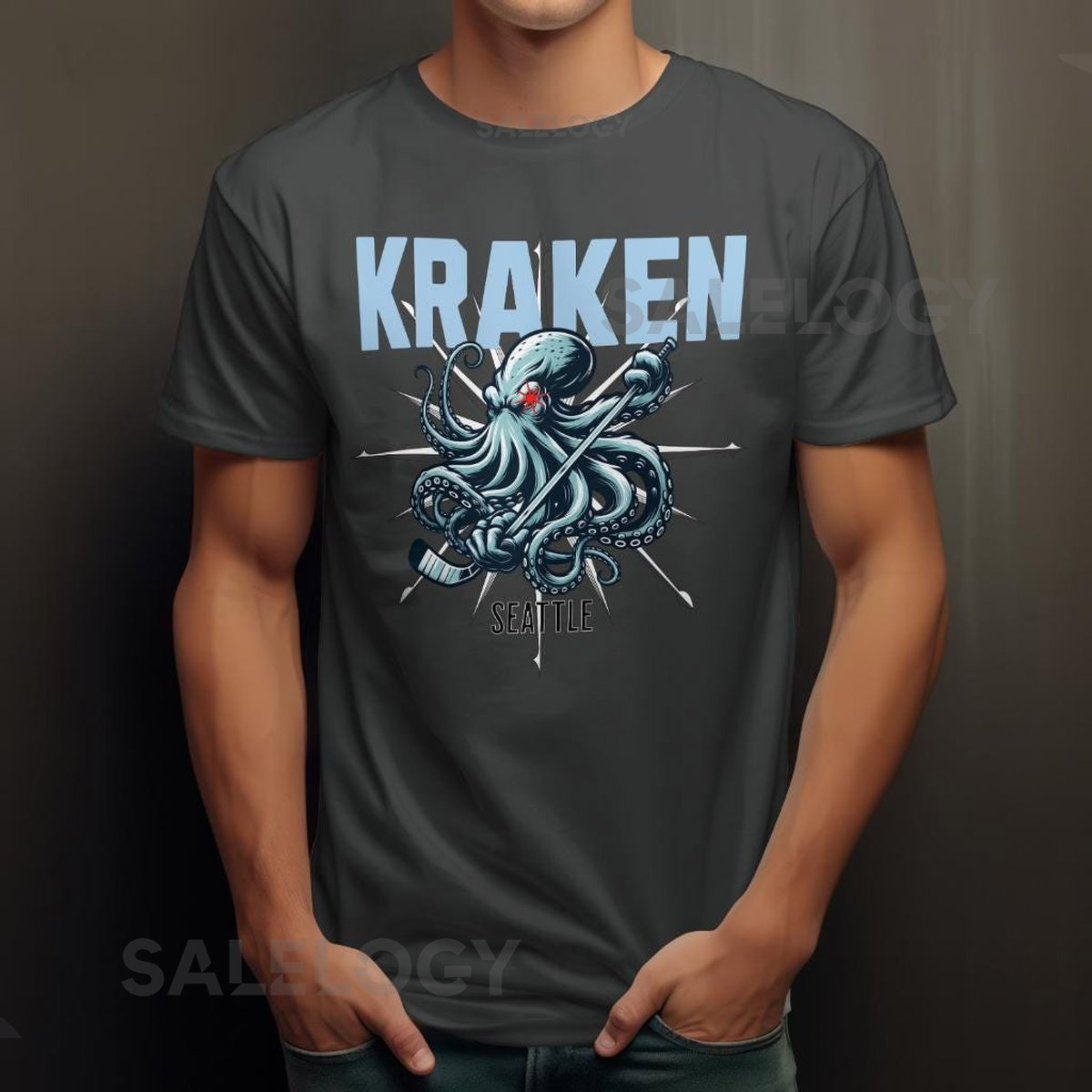 Seattle Kraken T-Shirt Hockey Fan Gift Unisex Kraken Tee_351