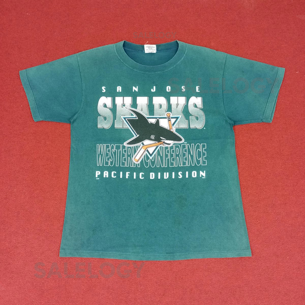 Vintage San Jose Sharks NHL Ice Hockey Team Tshirt_630
