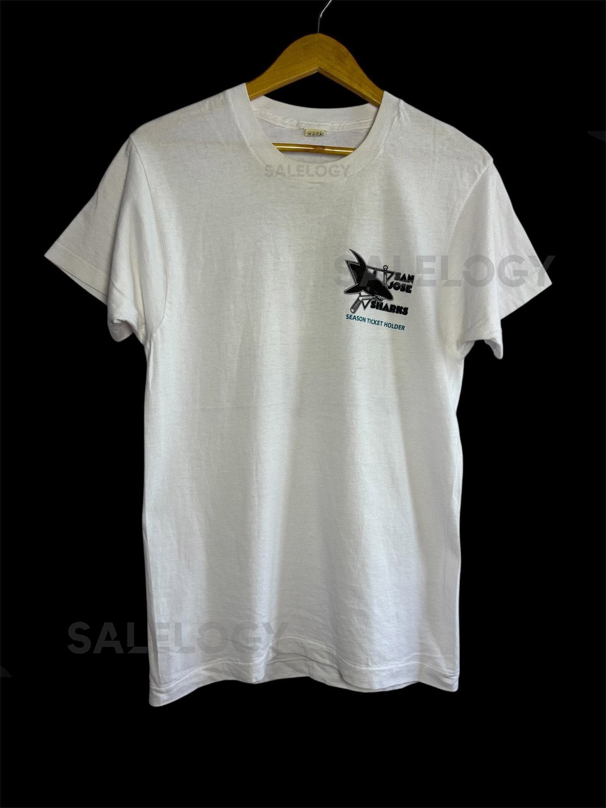 Vintage 90s San Jose Sharks Season Ticket Holder Hockey NHL T Shirt Large Size_606
