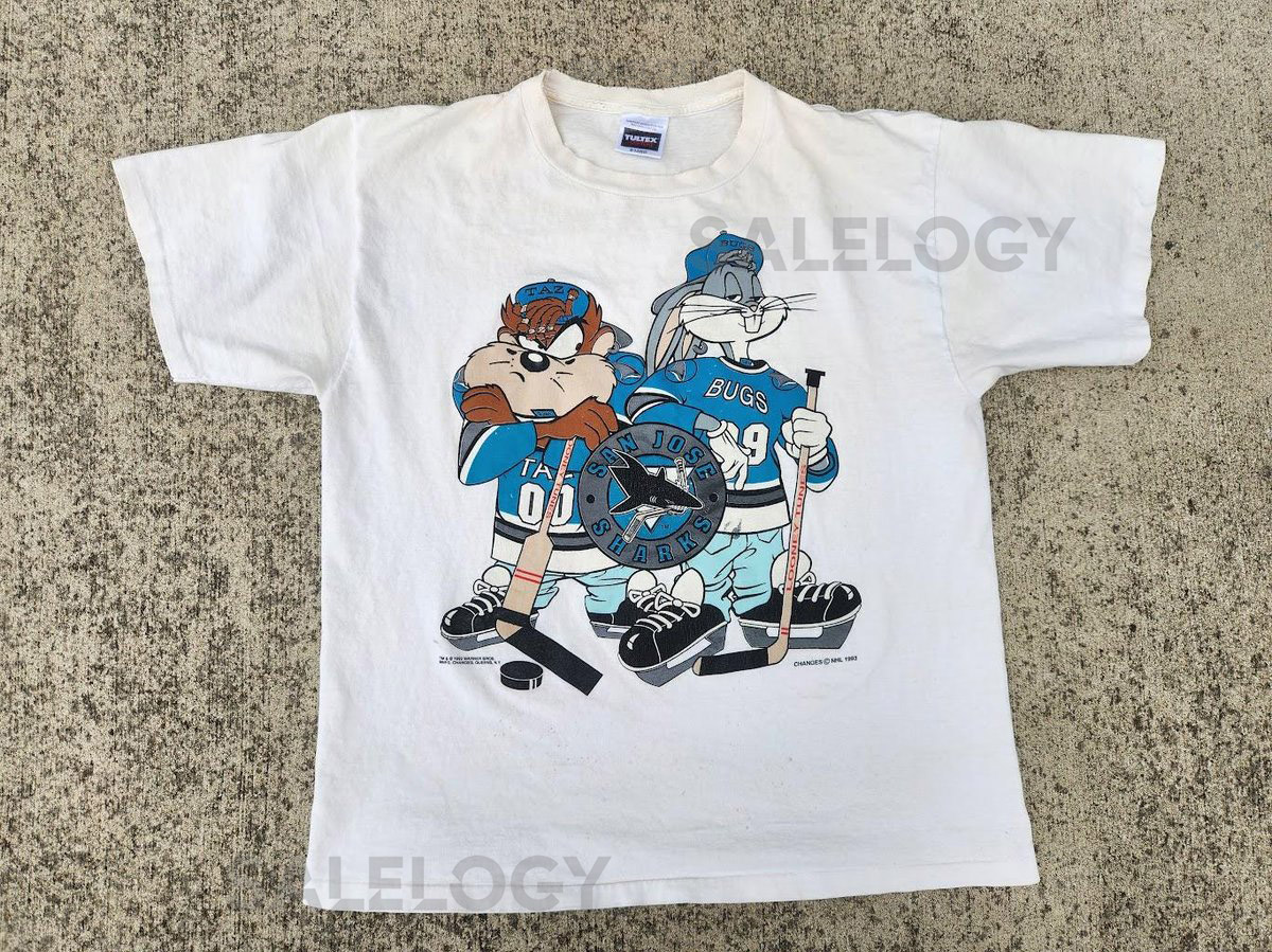 Vintage 1993 Looney Tunes x San Jose Sharks Tee_592