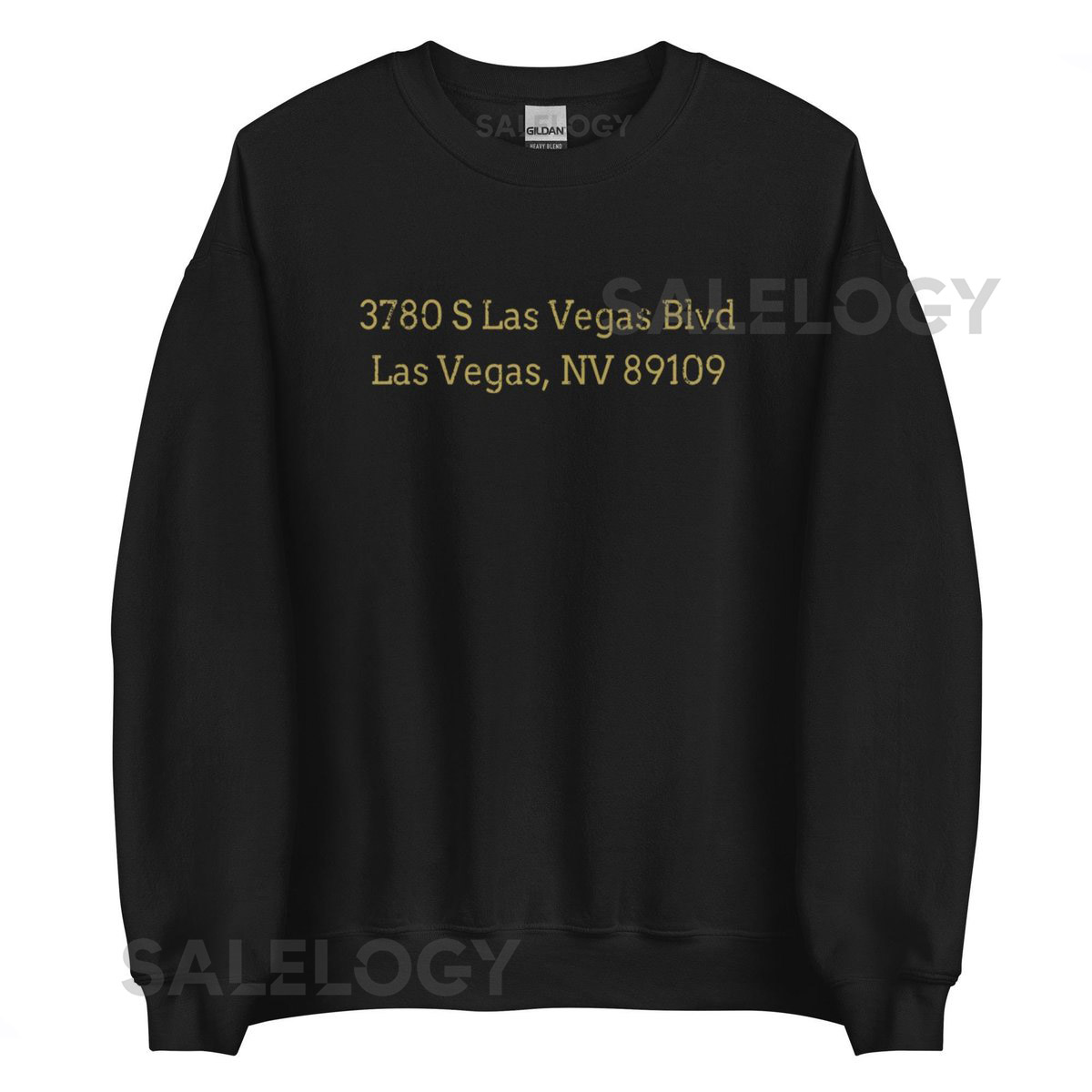 Vintage T-Mobile Arena Address Crewneck Sweatshirt Las Vegas Hockey_651
