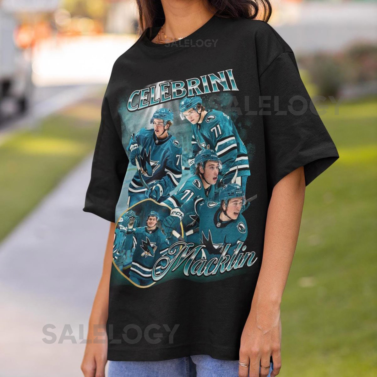 Macklin Celebrini Shirt Vintage San Jose Sharks NHL Fan Hockey Design Retro Bootleg Gift Classic Graphic Tee Unisex T-Shirt Limited Edition_185