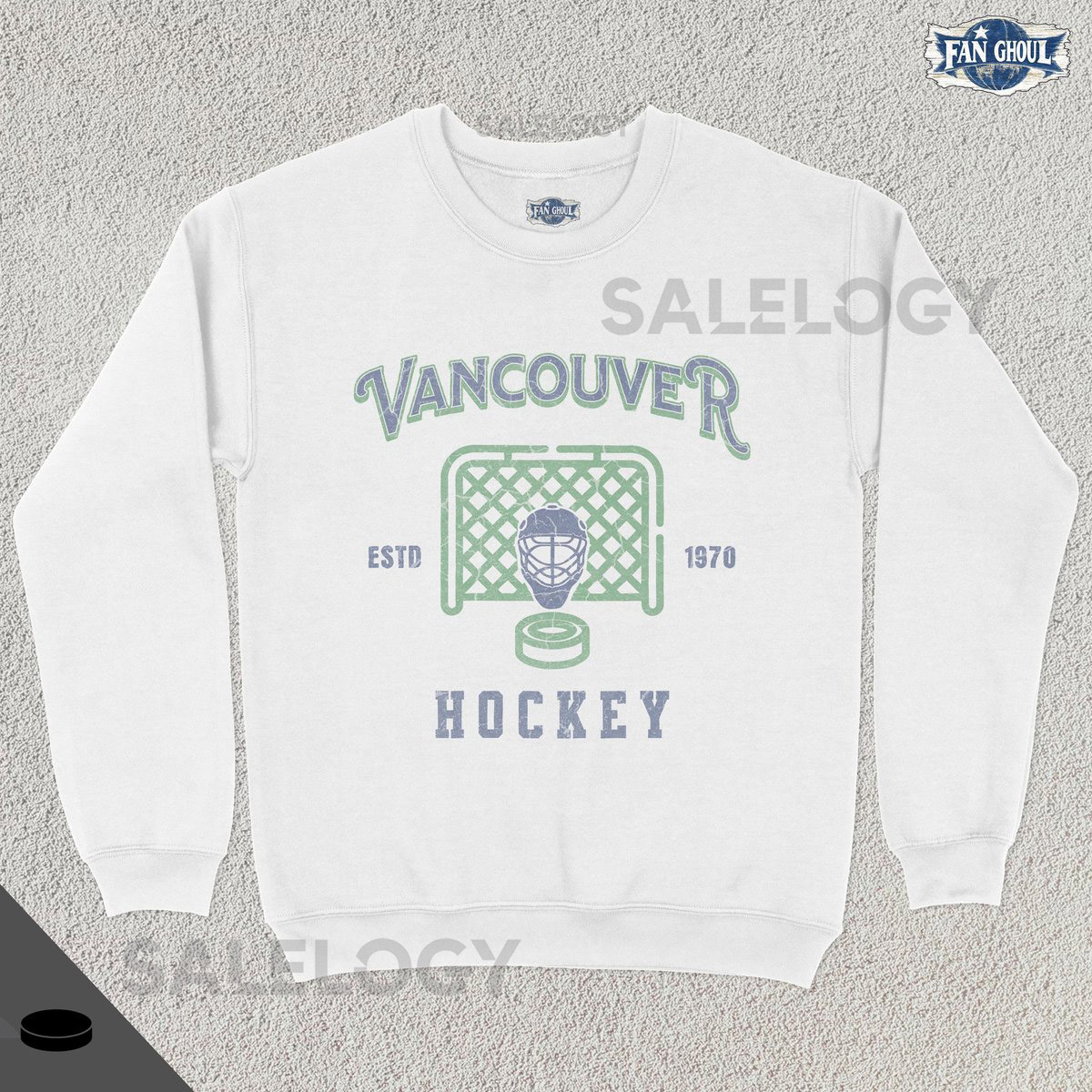 Vintage Vancouver Hockey Crewneck American Sports Sweatshirt US Sports Clothing Hockey Fan Gift Hockey Apparel Vintage Sweater Canuck_658