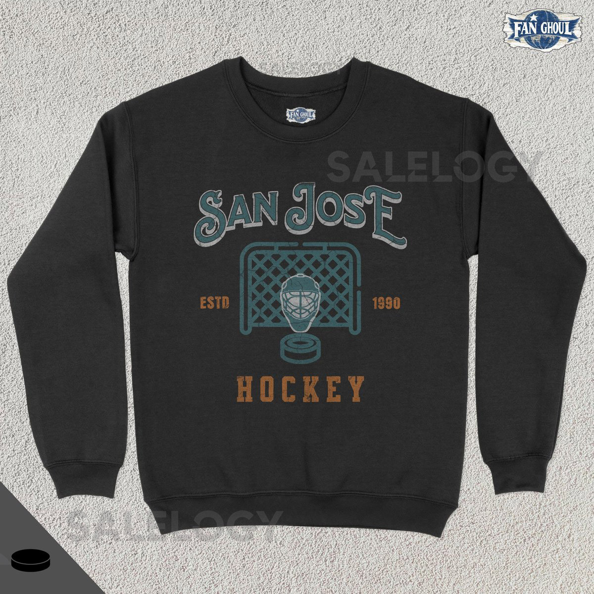 Vintage San Jose Hockey Crewneck American Sports Sweatshirt US Sports Clothing Hockey Fan Gift Hockey Lover Apparel Vintage Sweater_624