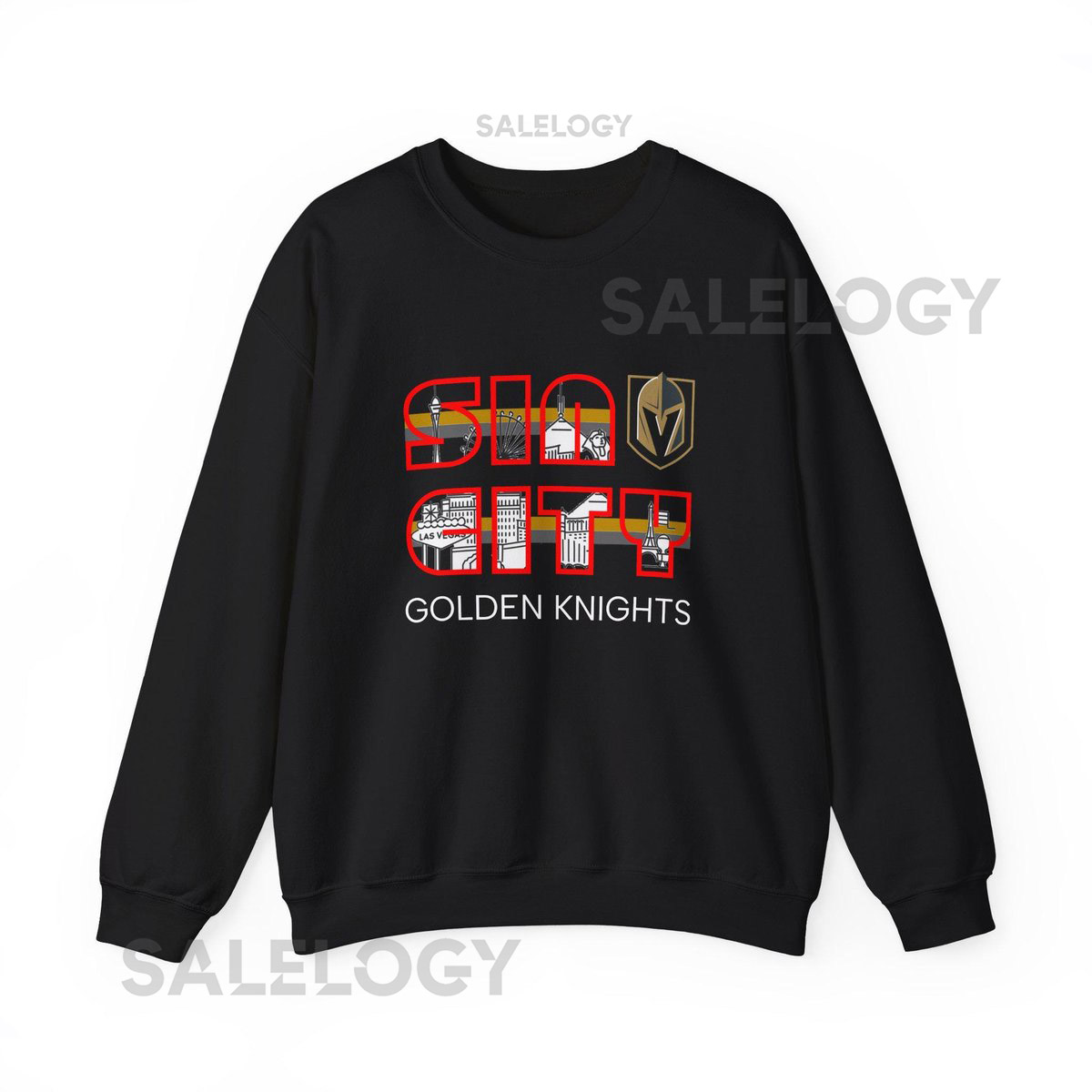 Vegas Golden Knights Sweatshirt Sin City Hockey Team NHL Fan Apparel_569