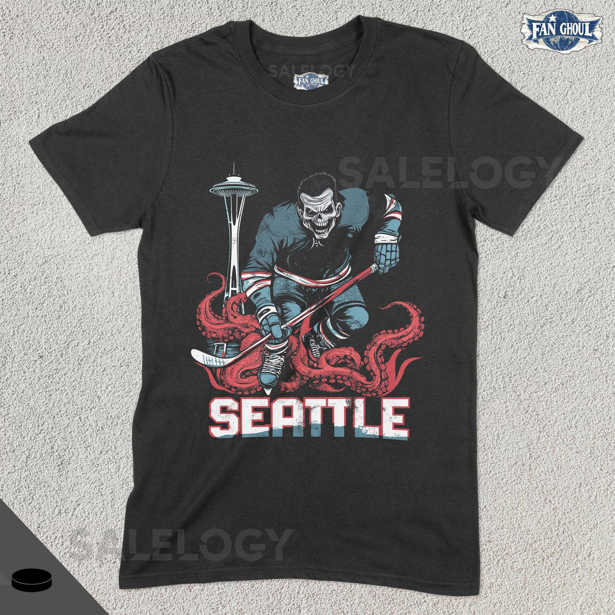 Seattle Hockey Shirt Kraken Ice Hockey Sports Team Clothing Hockey Fan Gift Hockey Lover Apparel Vintage Hockey Seattle Washington_325