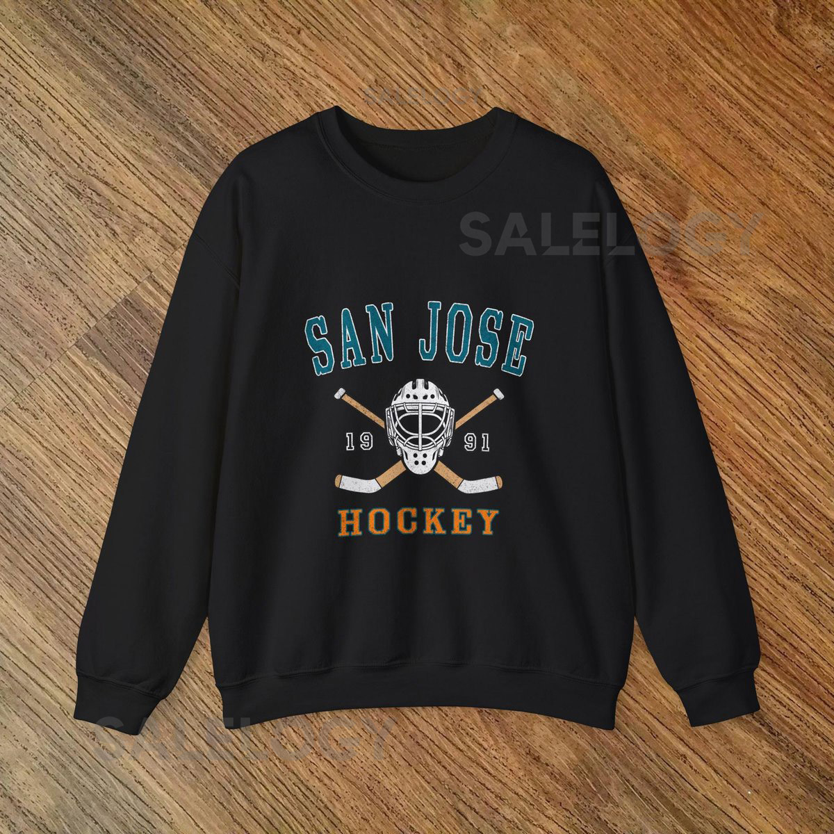 San Jose Hockey Crewneck Sweatshirt Cozy Winter Sports Apparel_247