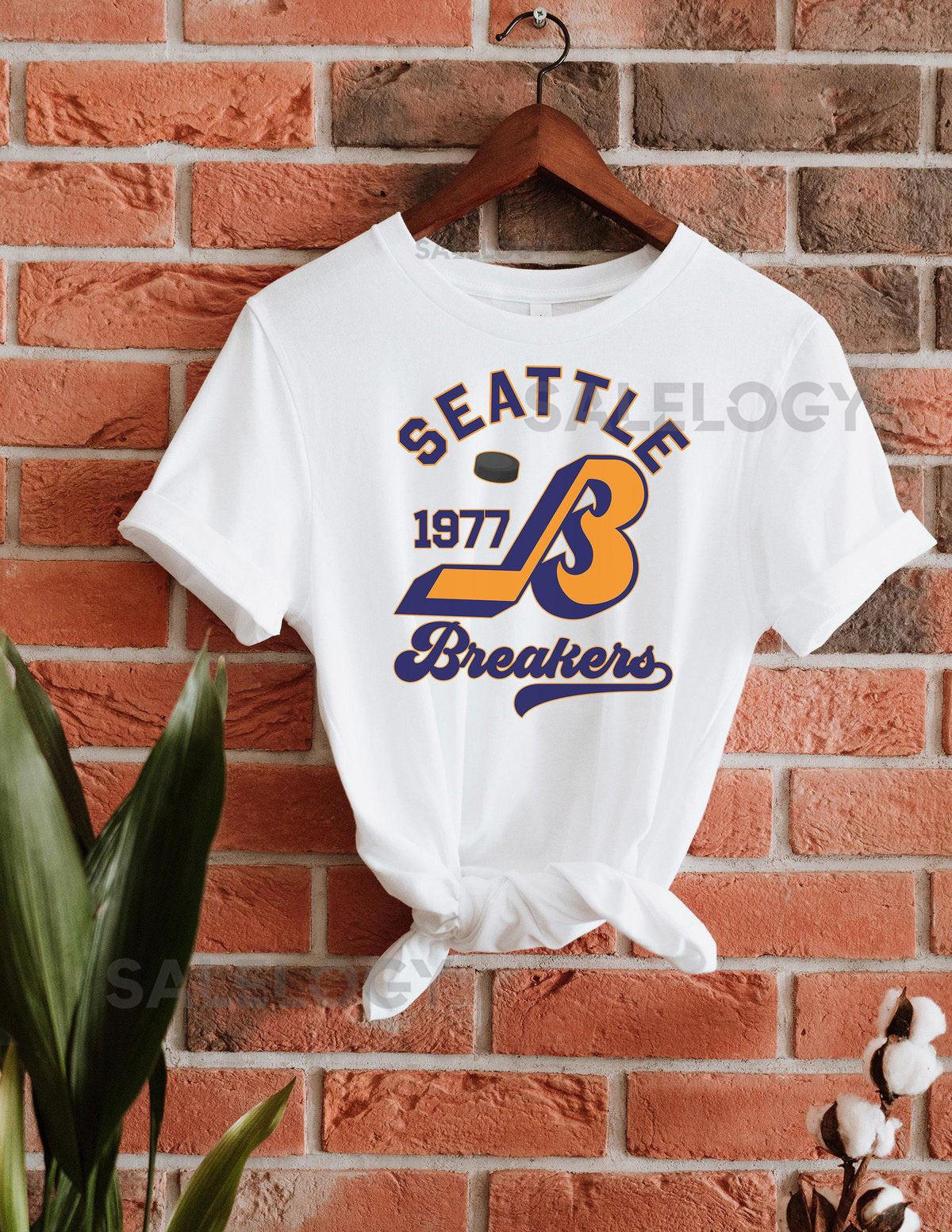 Seattle Breakers 1977 Hockey Seattle Breakers retro fans Seattle Hockey Breakers Hockey Tee_290