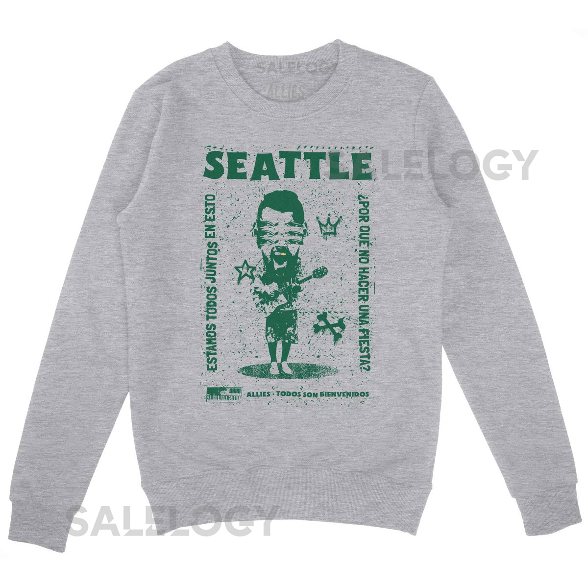 Seattle Punk Sweatshirt Vintage DIY Punk Design Unisex Punk Rock Shirt Seattle Music Scene Retro Band Poster Aesthetic_376