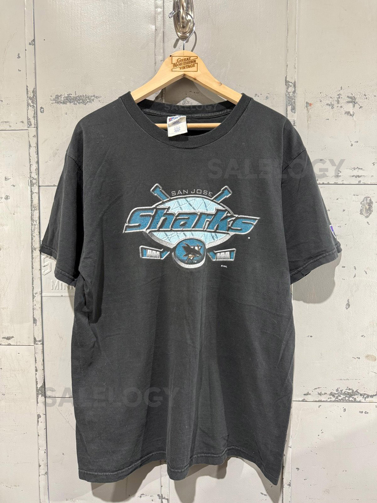 San Jose Sharks 90s Hockey T-Shirt Vintage Graphic Tee_261