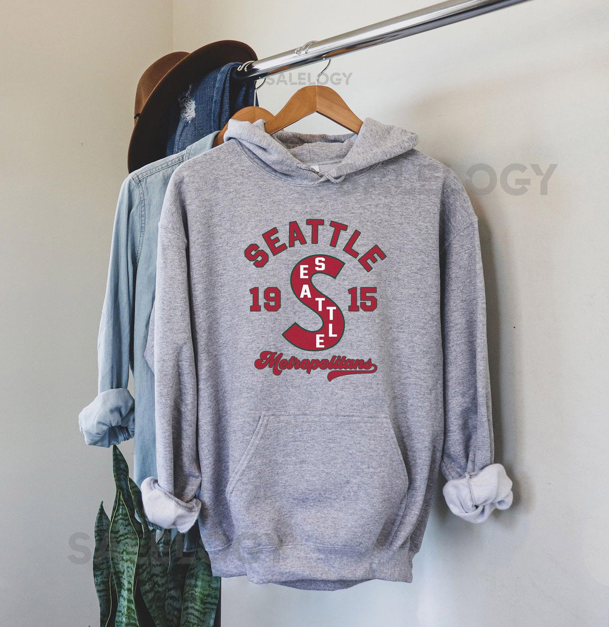 Seattle Metropolitans 1915 PCHA Hockey Seattle Metropolitans retro fans Seattle Hockey Hoodie_366