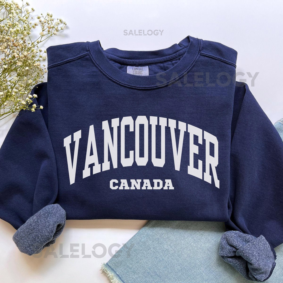 Vancouver Sweatshirt Comfort Colors Vancouver Shirt Canada CrewneckPreppy Canada Sweater Canadian Shirt Canada Vacation Trip Souvenir Gift_551