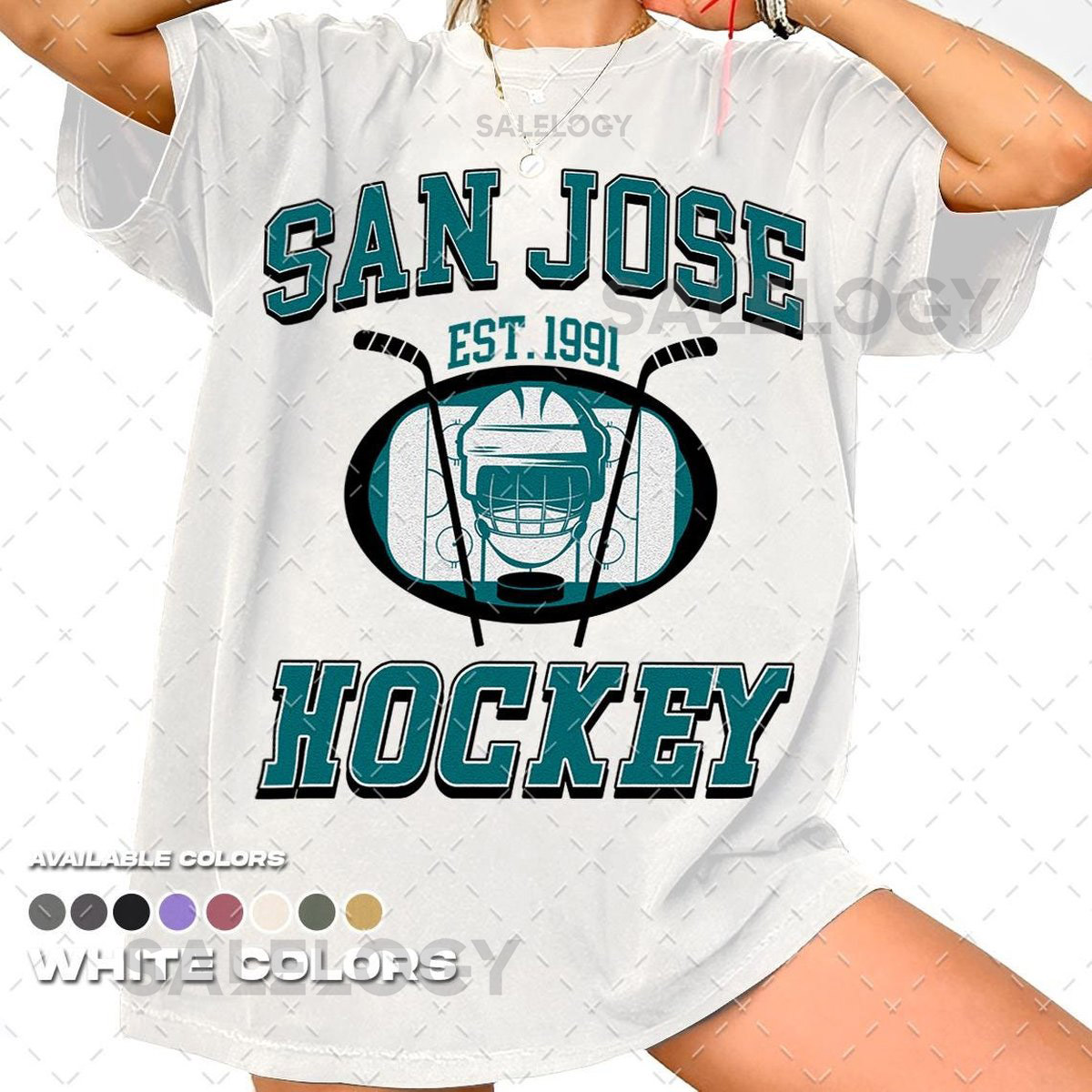 San Jose Sharks T-Shirt Hockey Team Shirt NHL Shirt Gameday T-Shirt Vintage New York Hockey Fan Shirt Comfort Colors Unisex T-Shirt_267