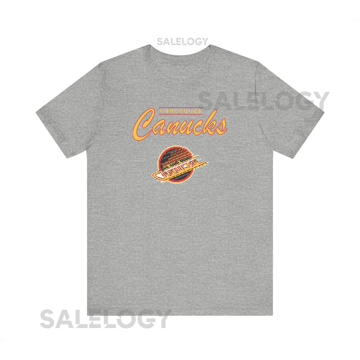 CAD Vintage Vancouver Canucks T-Shirt Canucks 90s tshirt Retro hockey shirt Canucks 8bit Vancouver Canucks T-Shirt Vintage hockey_39
