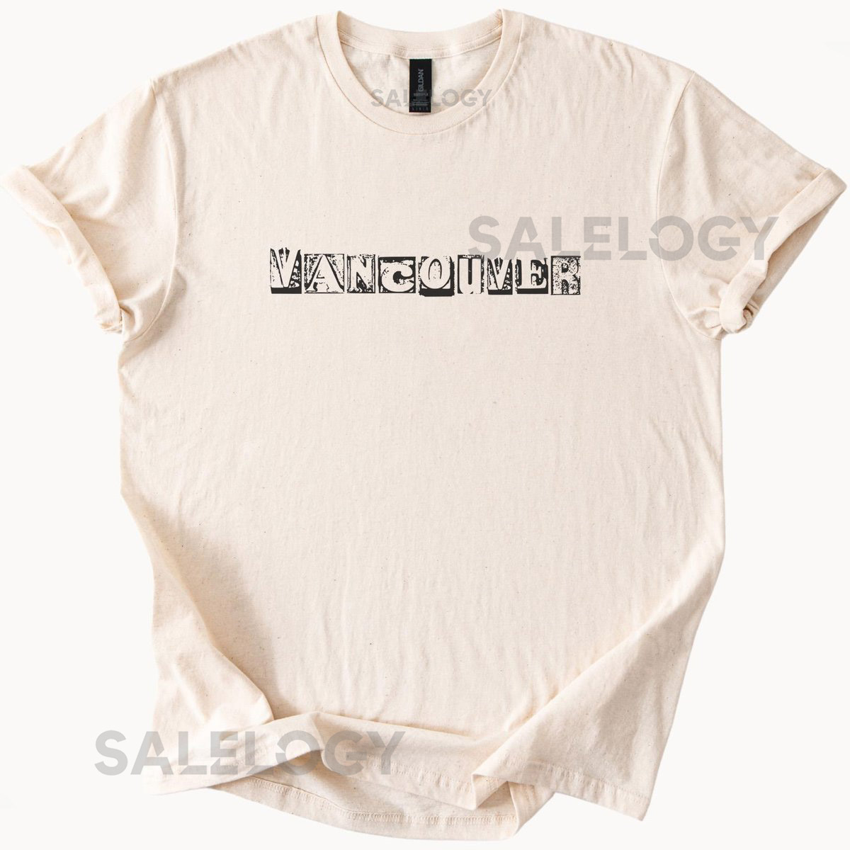 Vancouver Graphic T Shirt Artistic Block Letter Design Vancouver Canada Souvenir Tee Unique City Typography Shirt Gift for Travelers_517