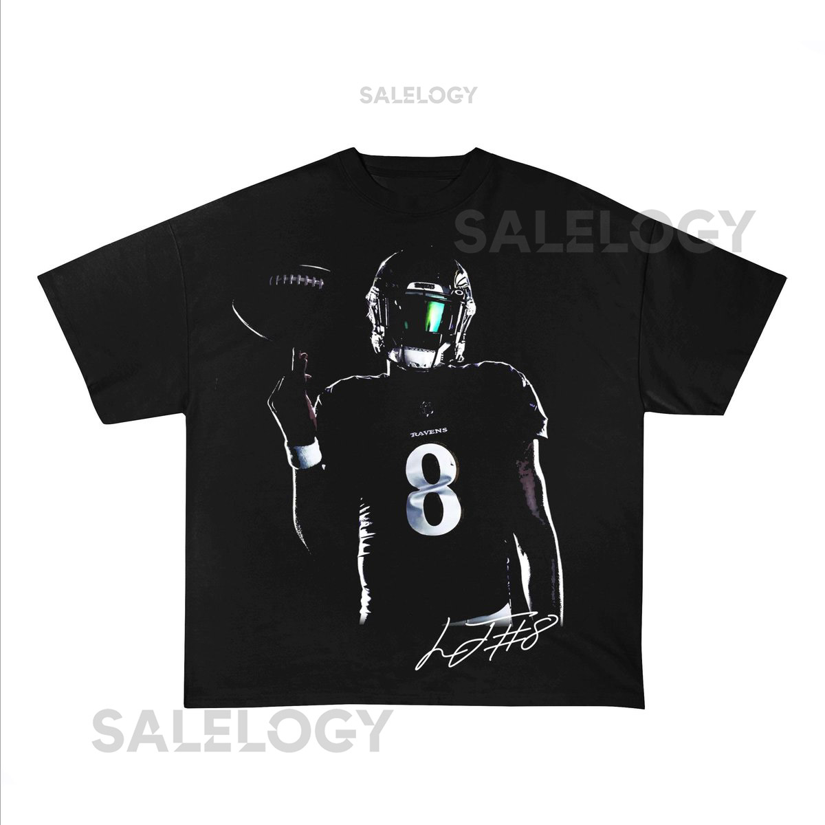 Lamar Jackson Shirt Ravens Shirt 90s Vintage Football Fan Gift Unisex Christmas Present_173