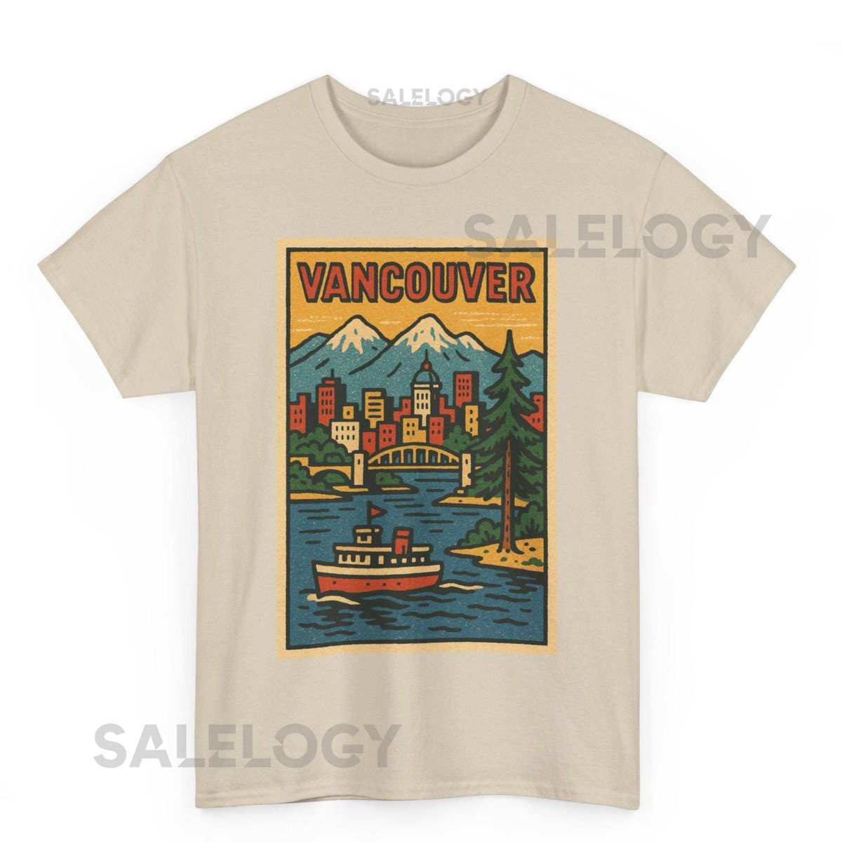 Vancouver Retro Comic T-Shirt Vintage Canada Pop Art Graphic Tee_542