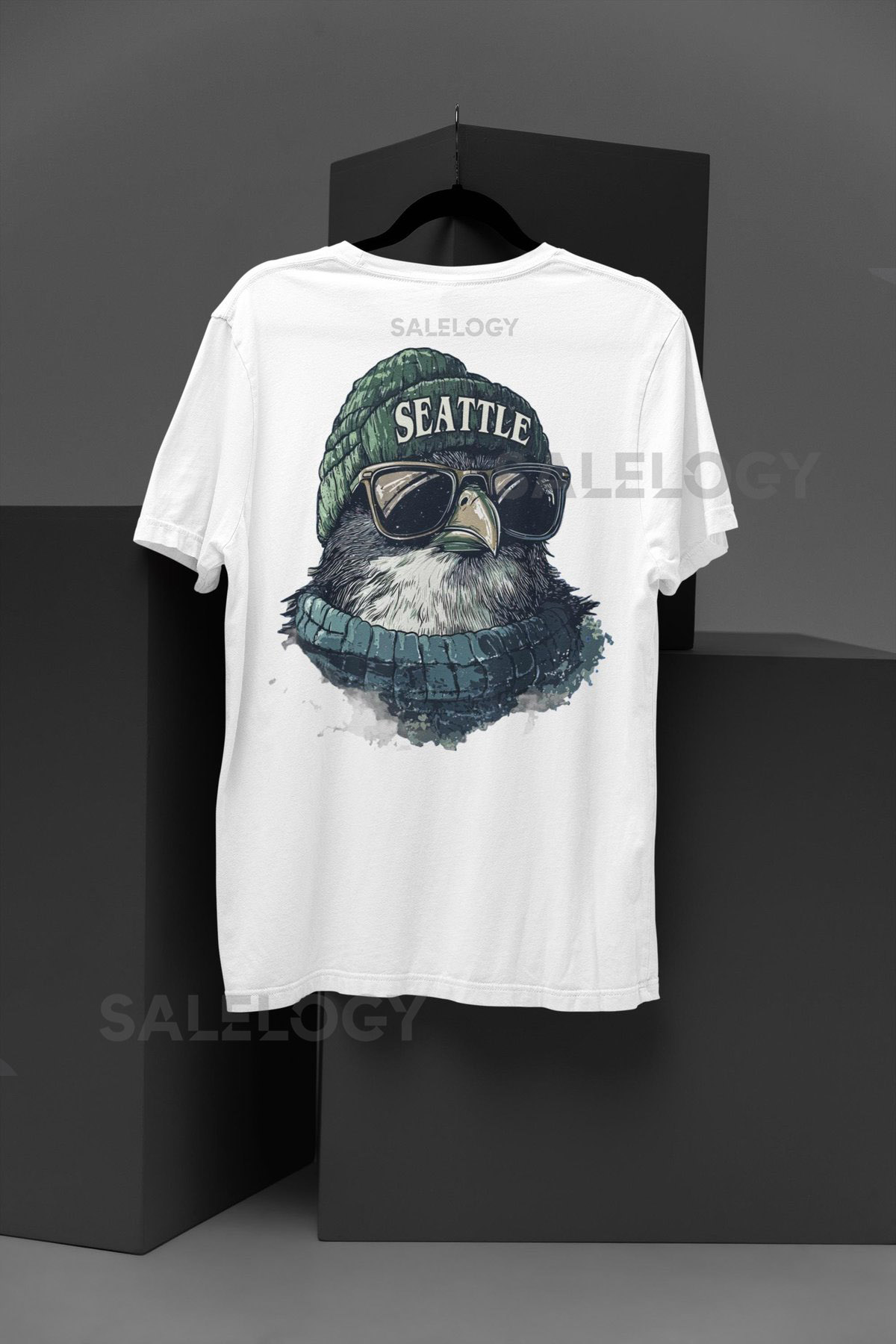 Seattle Hawk T-Shirt Hand-Drawn Football Fan Art_317