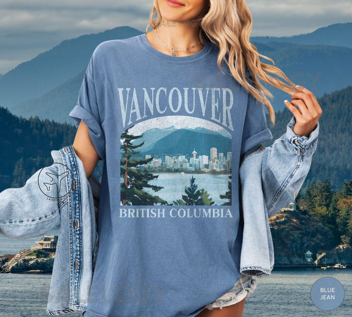 Vancouver Canada T-Shirt British Columbia Tee Canadian West Coast Travel Shirt Vancouver Souvenir Gift PNW Unisex Tee_489