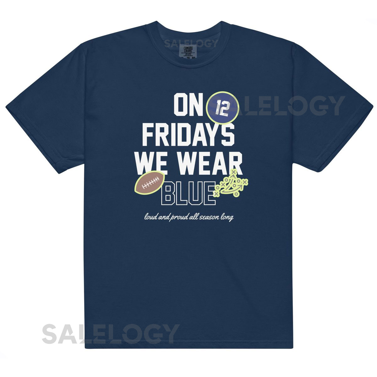 Seattle Football Crewneck Comfort Colors Unisex Game Day Shirt_298