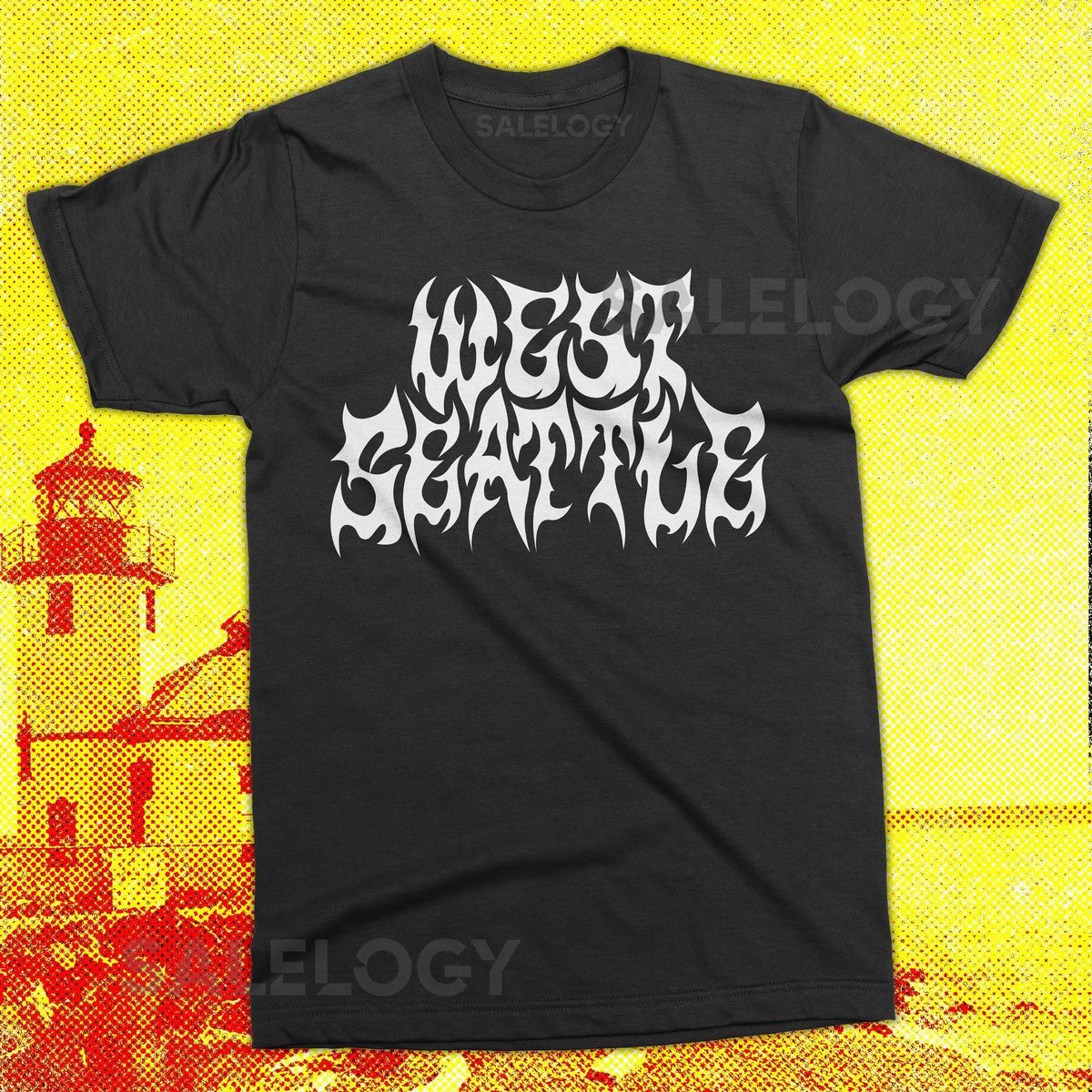 West Seattle Metal tshirt - old school seattle heavy metal tshirt grunge tee seattle graphic tee northwest rock tee West Seattle tshirt_670