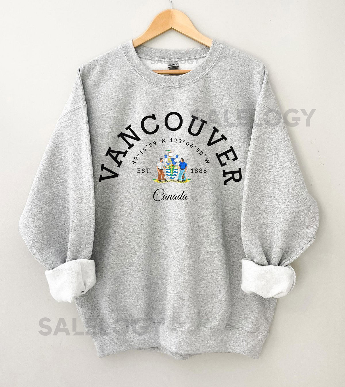 Vancouver Sweatshirt Vancouver T-Shirt Vancouver Souvenir Vancouver Shirt Canada T-Shirt Canada Gift Vintage Canada Shirt Heraldic_555