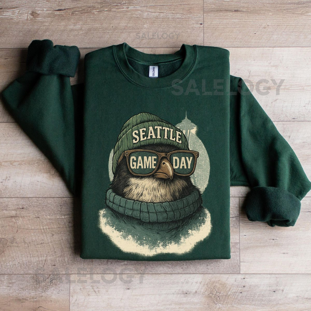 Seattle Football Crewneck Sweatshirt Seattle Mascot Sweatshirt Vintage Sports Fan Apparel Trendy Game Day Gift Seattle Football Fan Tee_299