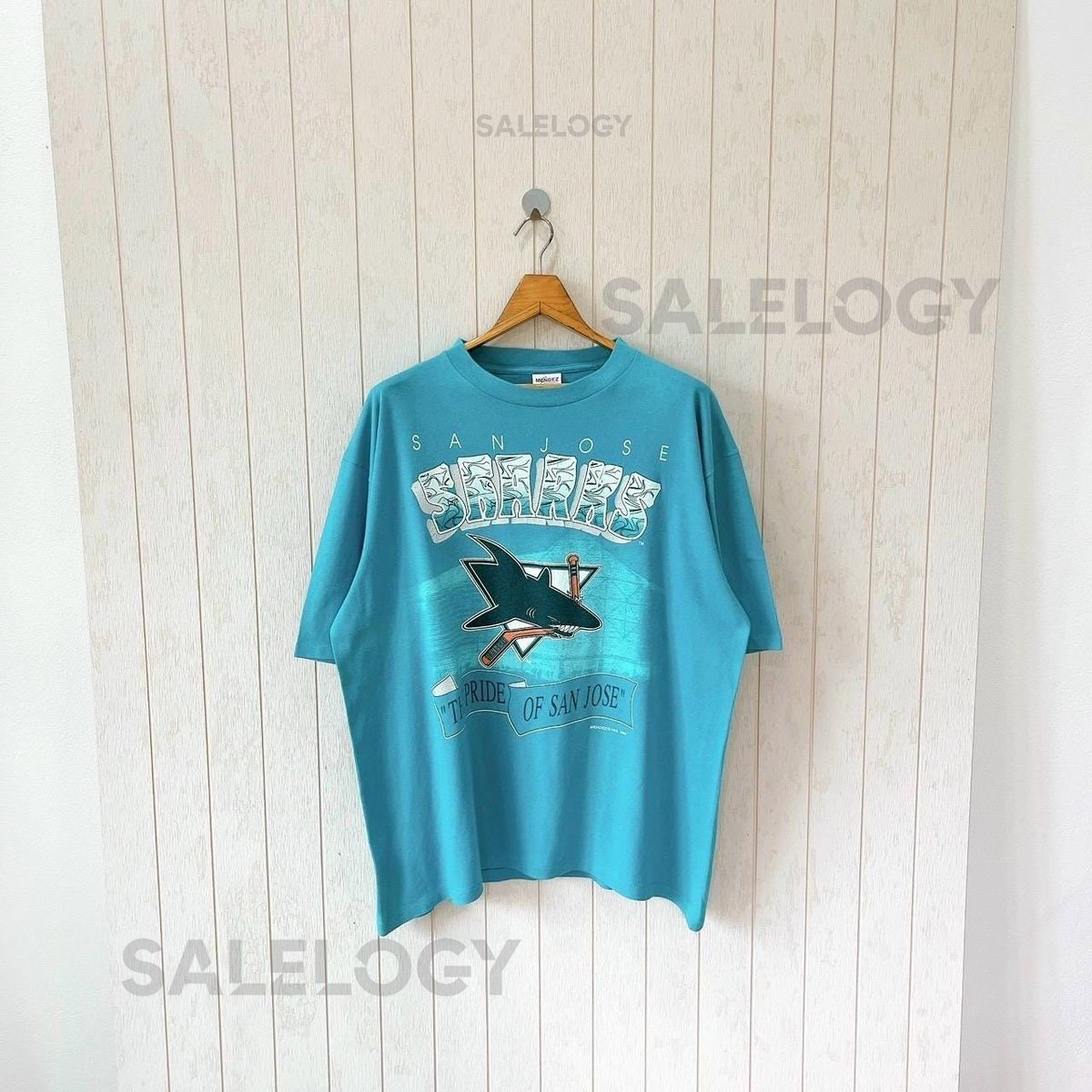 Vintage 1990s San Jose Sharks T-Shirt - NHL - Mendez Sportswear USA Size XL_590