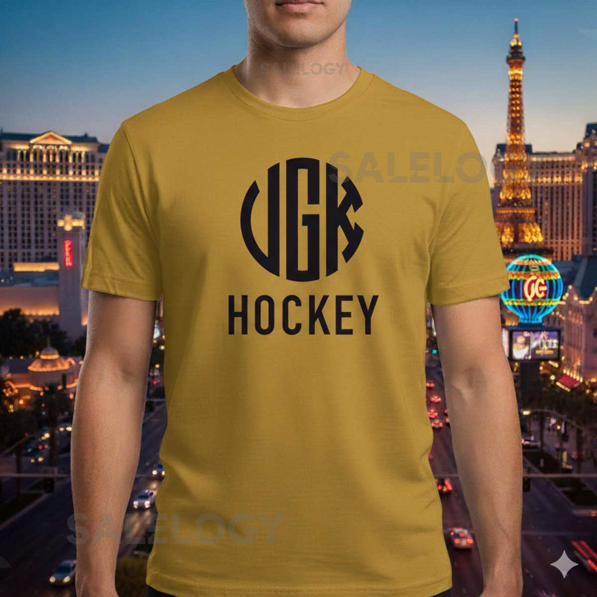 Custom T-Shirt Handmade quotVGK Hockey logoquot Vegas Knights Hockey Fans Gift_64