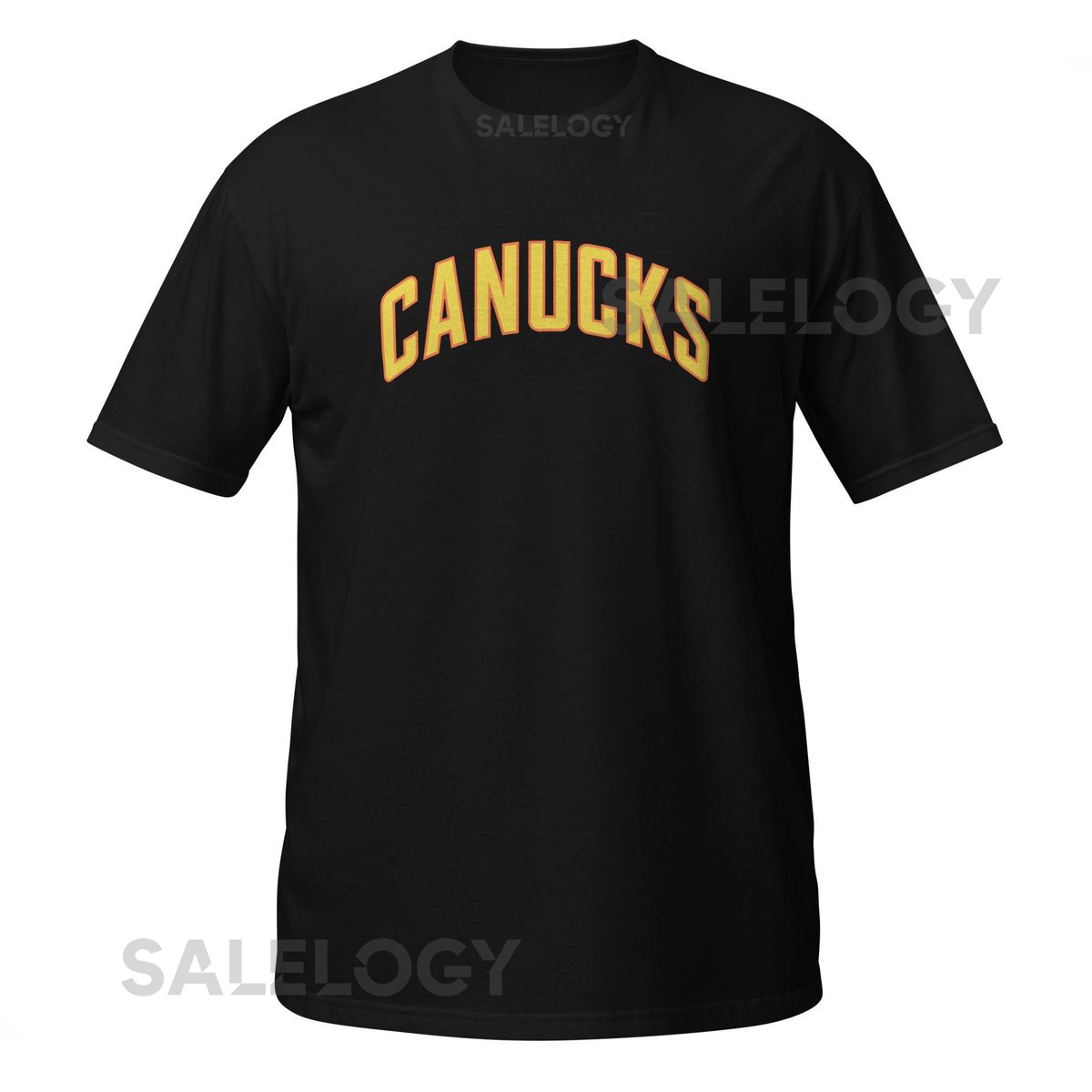 Vancouver Canucks Flying Skate Black Shirt_492