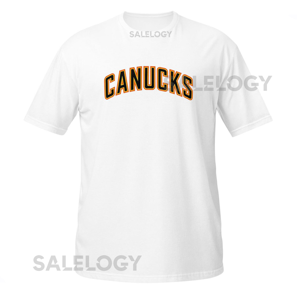 Vancouver Canucks Flying Skate Home White Shirt_494