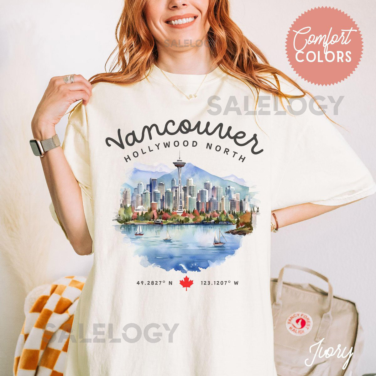 Vancouver Scenic Comfort Colors Shirt Canada Travel Tee Retro Vancouver Mountain Tee British Columbia Vacation Gift Canada Adventure Top_543