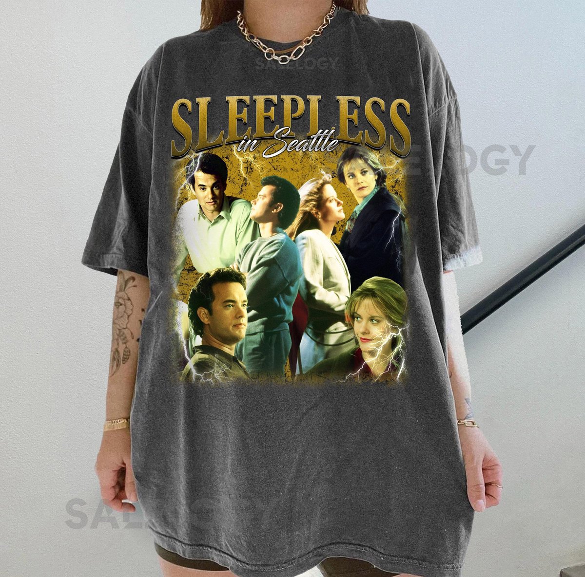 Sleepless in Seattle Movie Shirt Retro Bootleg Comfort Colors Tee_455