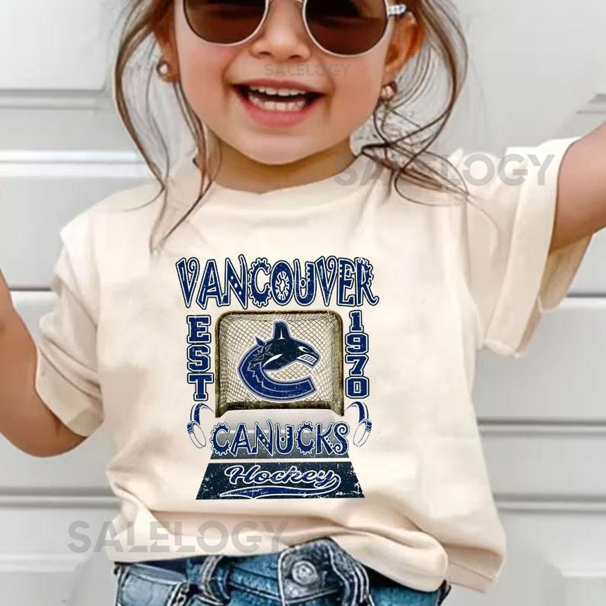 Retro Vancouver Ice Hockey tshirt Youth-Adult Game Day Shirt Vintage Look for Sports Lovers Perfect Gift for Kids Adult Supporters_239