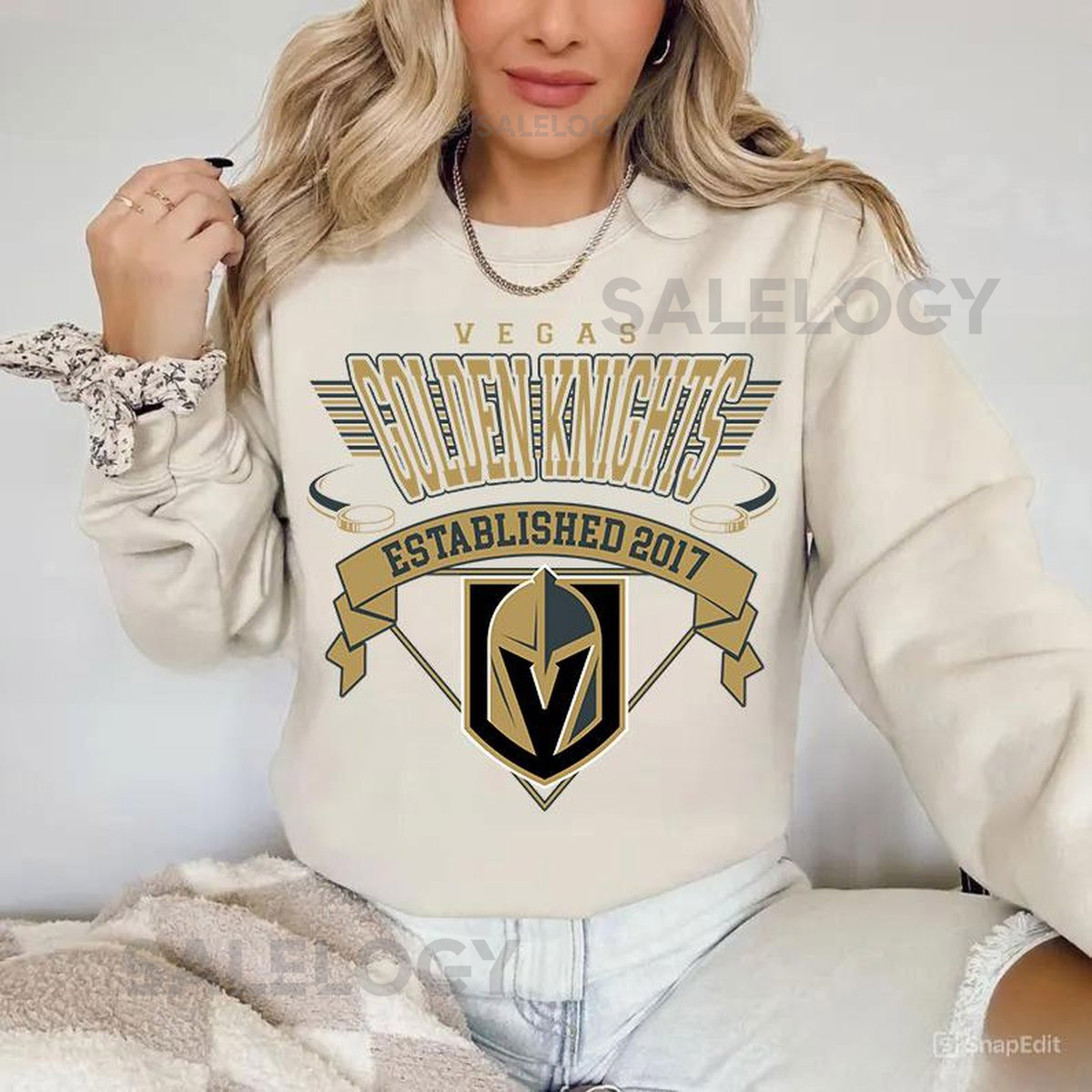 Vegas Golden Knights Sweatshirt Crewneck Vintage Golden Knights shirt Vegas Hockey Fan shirt Hockey Tee Golden Knights Sweatshirt_565
