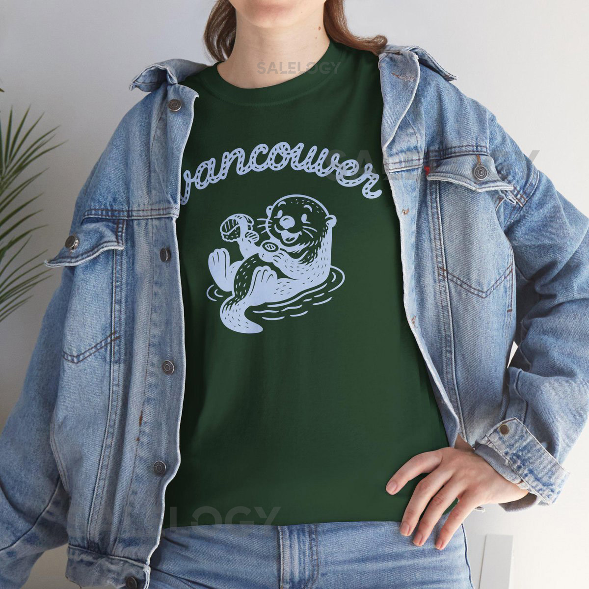 Vancouver Otter T-Shirt - Retro City Graphic Tee Unisex Cotton Streetwear_541