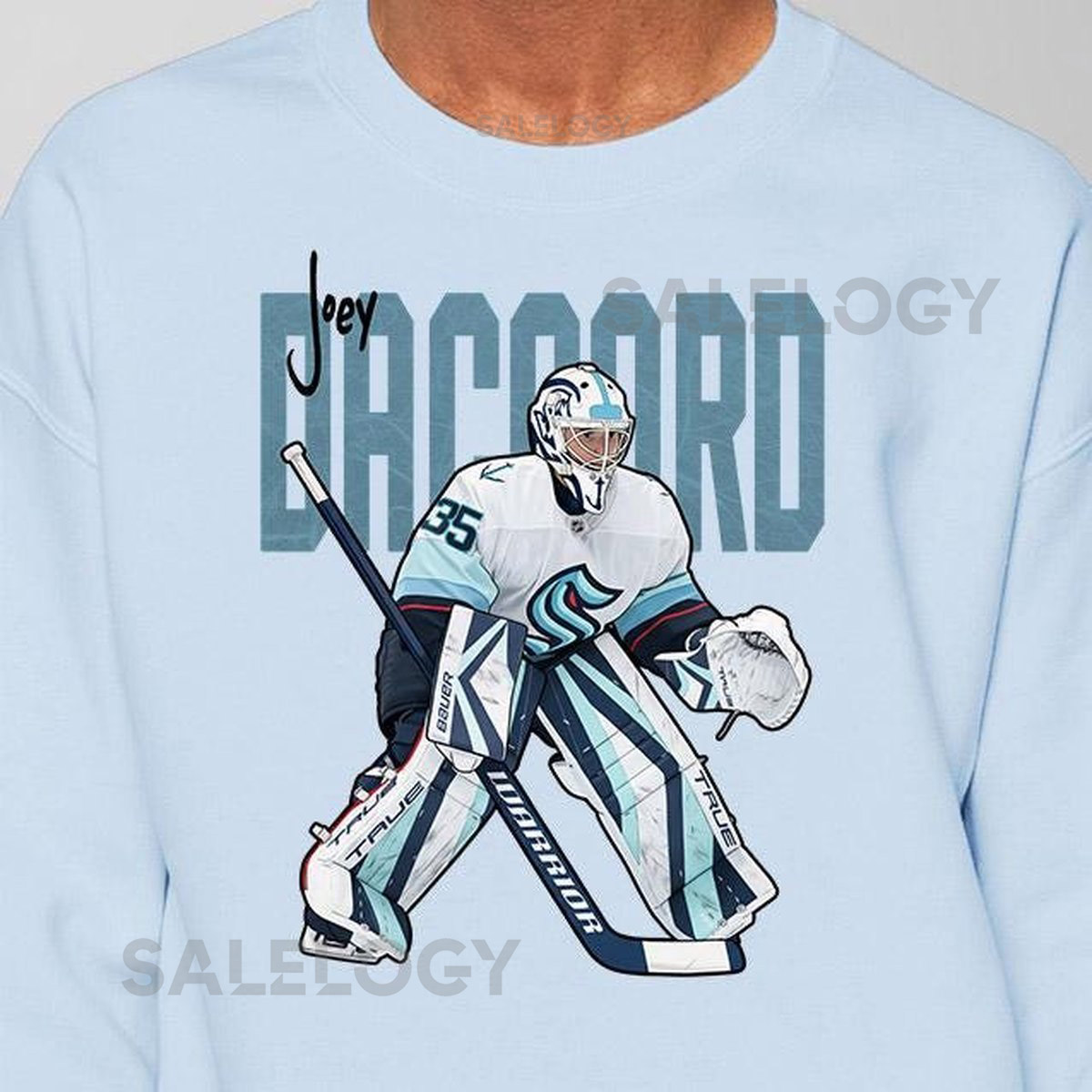 Joey Daccord Seattle Kraken Unisex Ice Hockey Fan T-Shirt and Sweatshirt for Kids and Adults_150