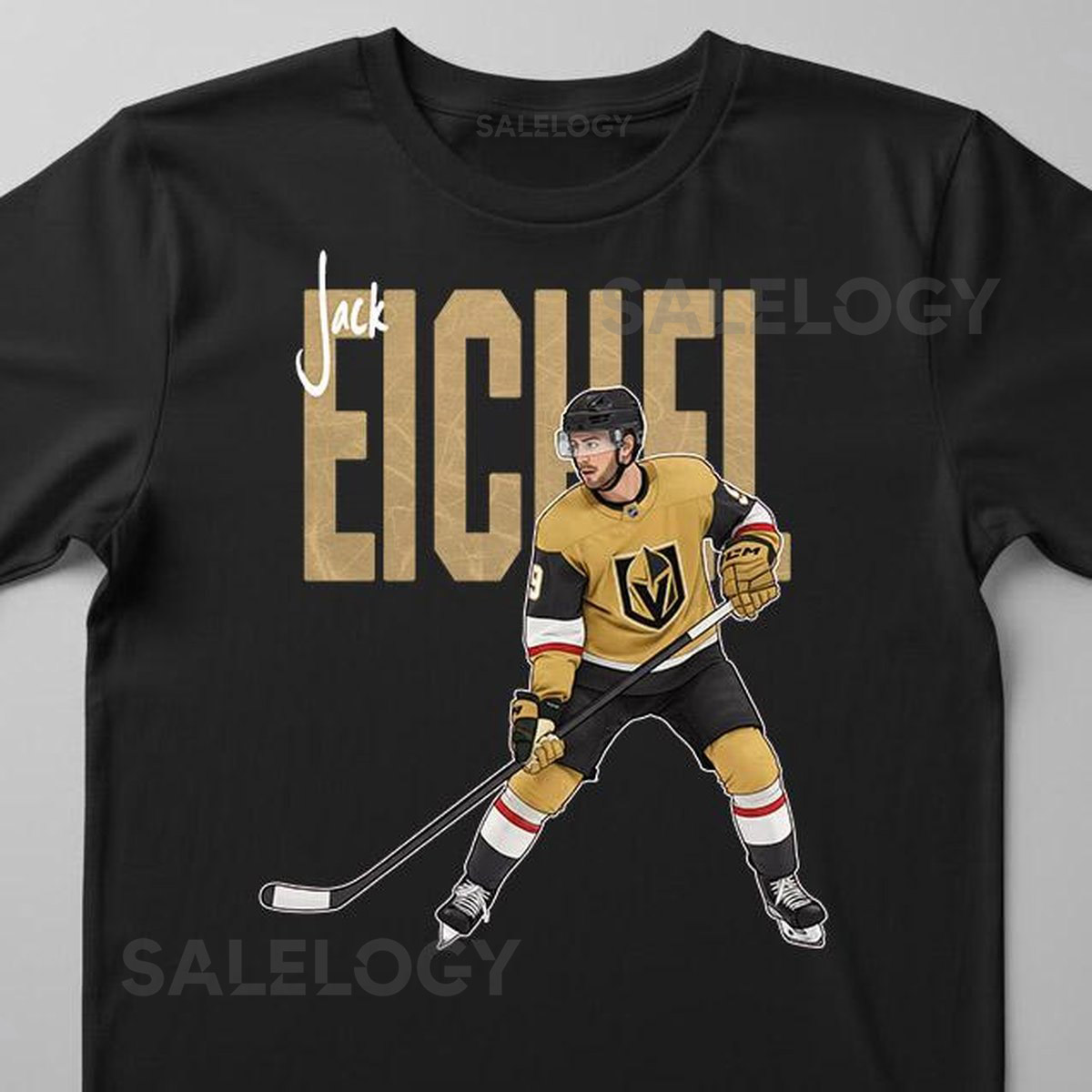 Jack Eichel Vegas Golden Knights Unisex Ice Hockey Fan T-Shirt and Sweatshirt for Kids and Adults_140