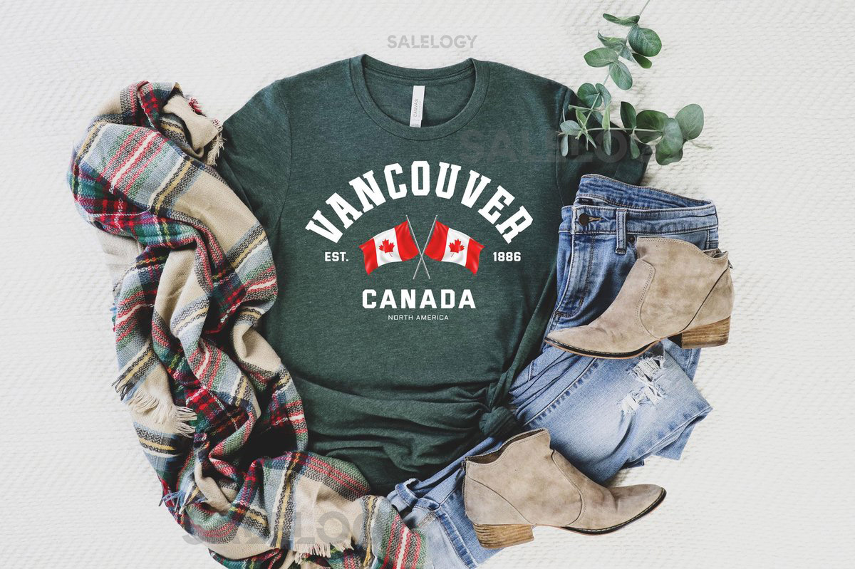Vancouver Tee Vancouver T-Shirt Vancouver Souvenir Vancouver Shirt Canada T-Shirt Canada Gift Vintage Canada Shirt_559