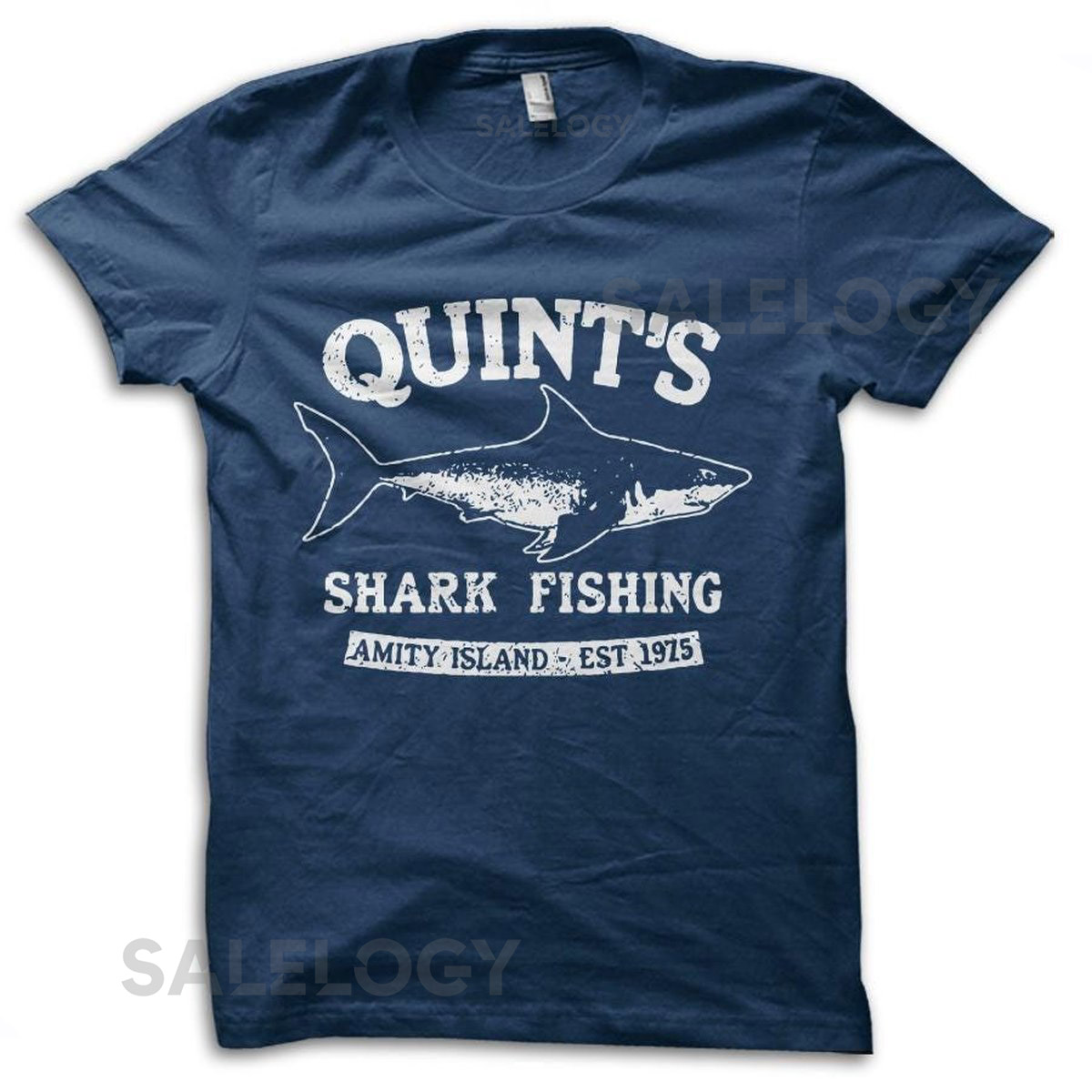 Quints Shark Fishing Jaws We're going to need a bigger boat printed T-Shirt_223