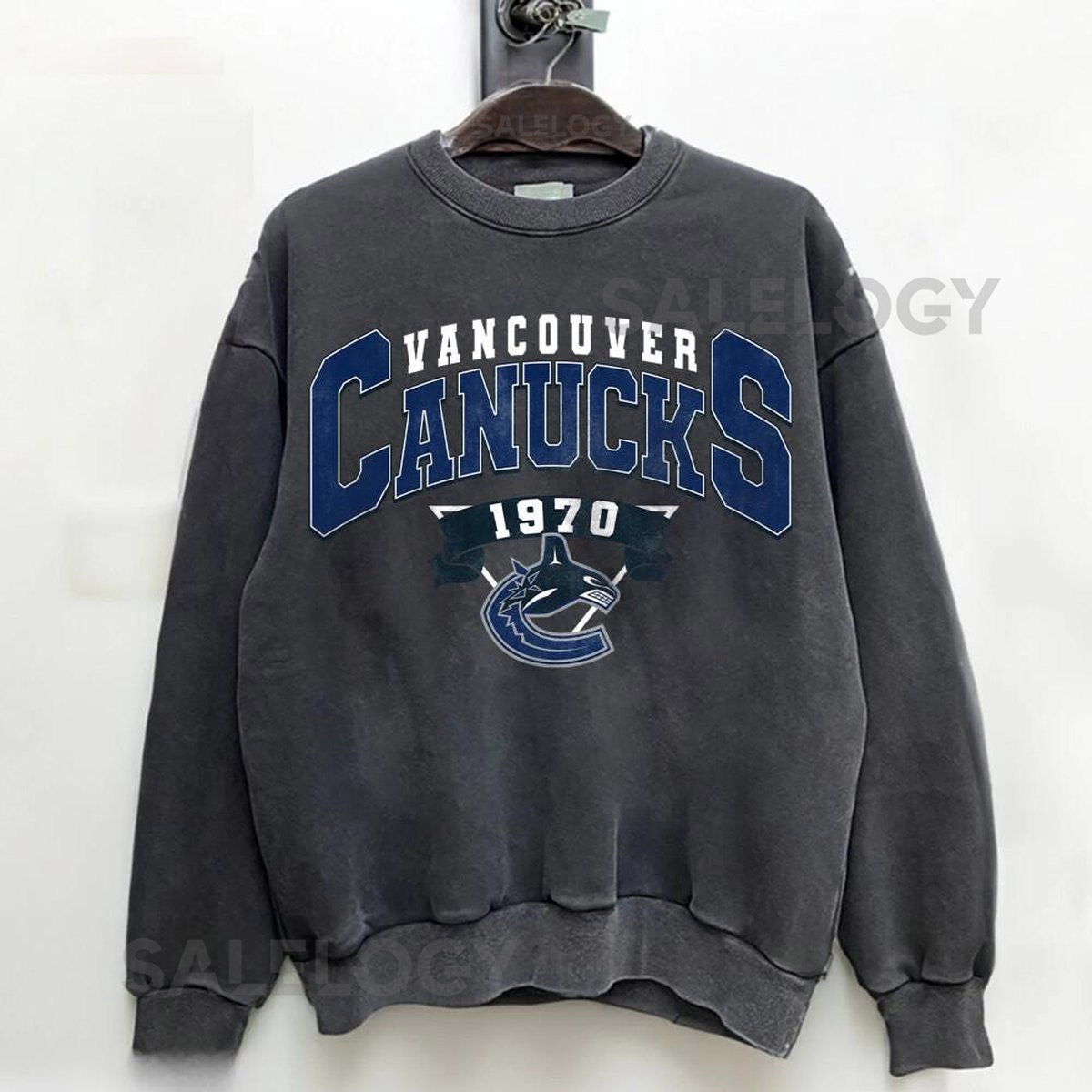 Retro 90s Vancouver Hockey Shirt Canucks Ice Hockey Team Crewneck Sweatshirt Vancouver Ice Hockey Gift Hockey Lover 6325TK16_227