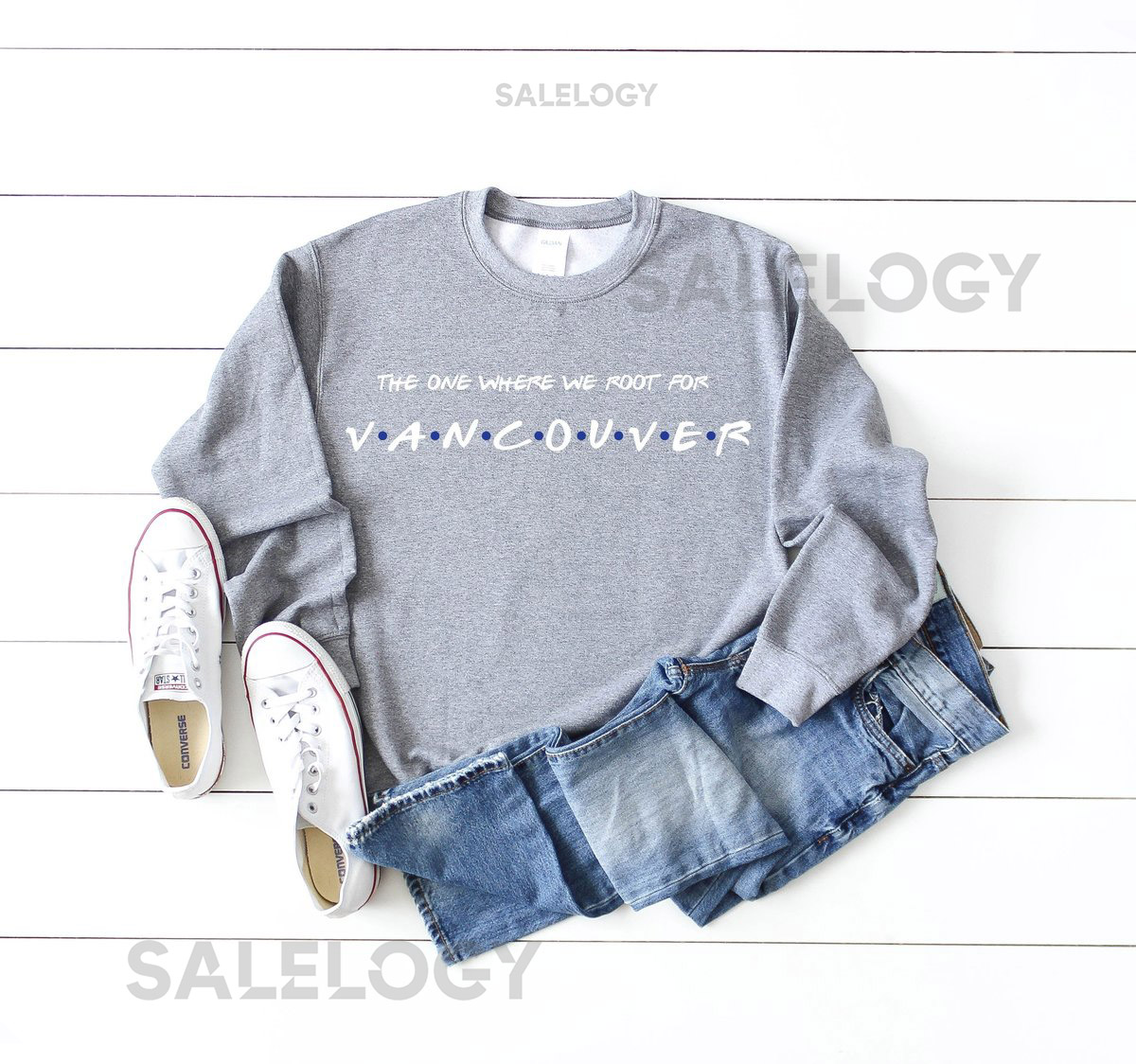 Vancouver Hockey Sweatshirt Friends TV Show Inspired Tee_525