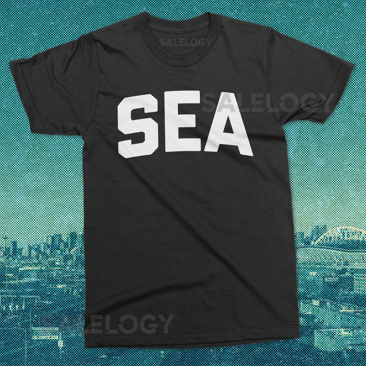 SEA shirt - Seattle Arch t-shirt - Seattle Washington black graphic tee_278