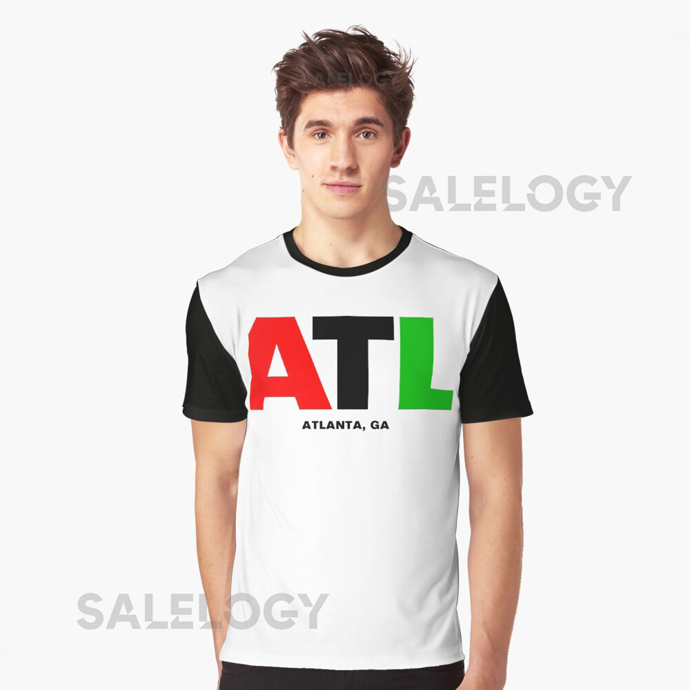 Graphic Symbol for Atlanta (ATL) Oversized T-Shirtyythk
