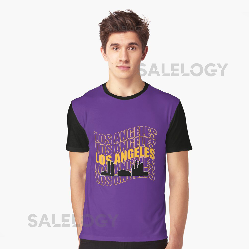 Los Angeles Yellow silhouette Classic T-Shirt foryythkg